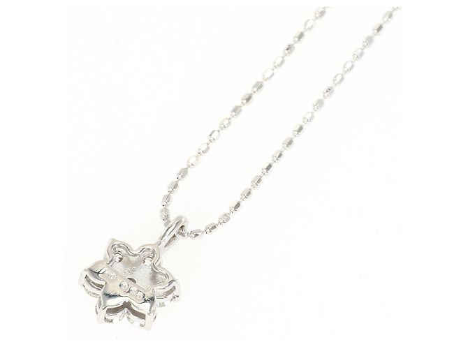 Autre Marque Collana in oro bianco 10K con diamante - vista 3