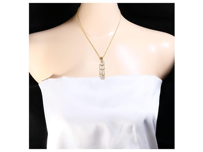 Autre Marque 18K Goldkette mit Diamant - Ansicht 6