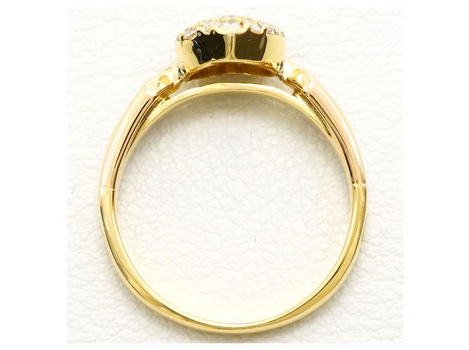 Autre Marque Platin- und Goldbandring mit Diamant - Ansicht 3