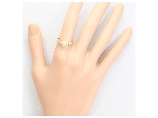 Autre Marque Platin- und Goldbandring mit Diamant - Ansicht 7