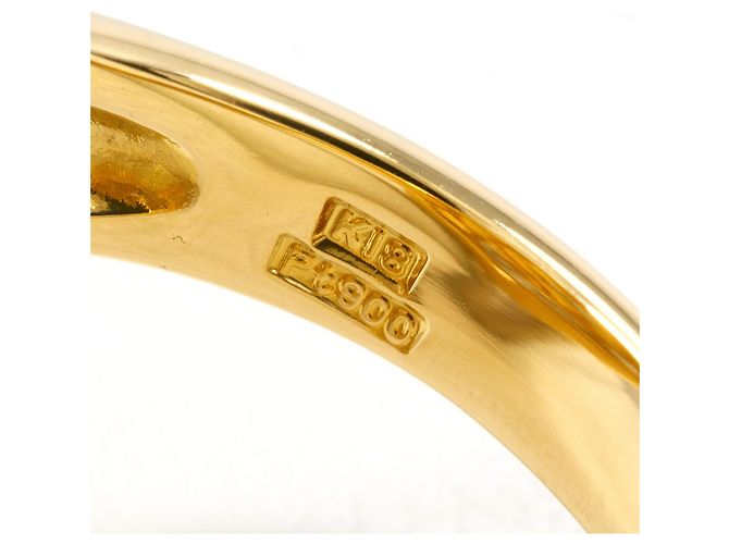 Autre Marque Anello fede in oro giallo 18K e platino con diamante - vista 5