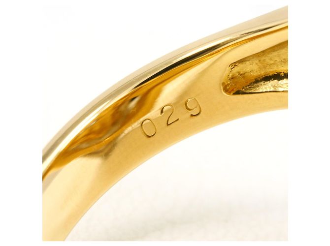 Autre Marque Anello fede in oro giallo 18K e platino con diamante - vista 6
