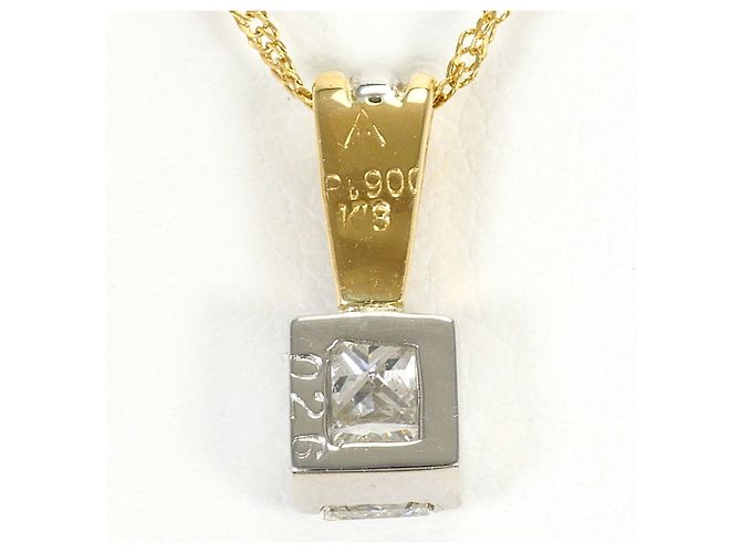 Autre Marque Collana in platino e oro giallo con diamanti - vista 3