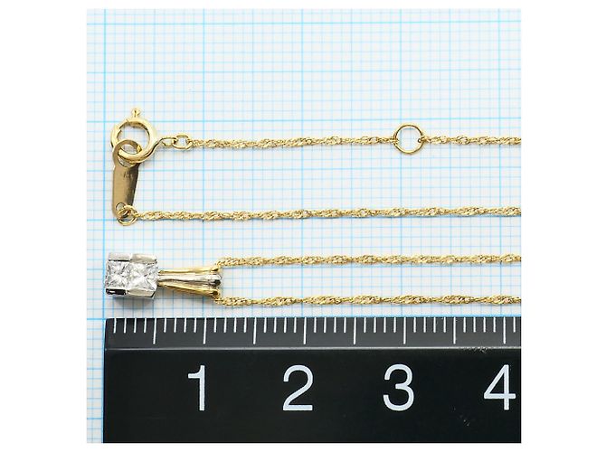 Autre Marque Collana in platino e oro giallo con diamanti - vista 4
