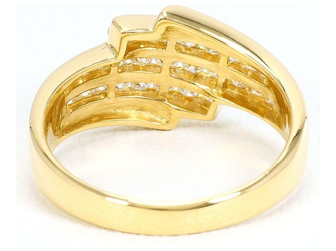 Autre Marque Anello fede in oro giallo 18K con diamante - vista 4
