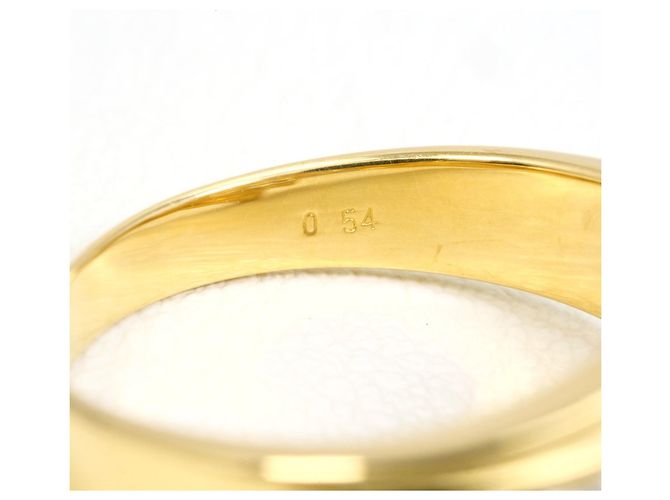 Autre Marque Anello fede in oro giallo 18K con diamante - vista 7