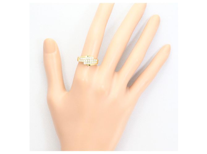Autre Marque Anello fede in oro giallo 18K con diamante - vista 8