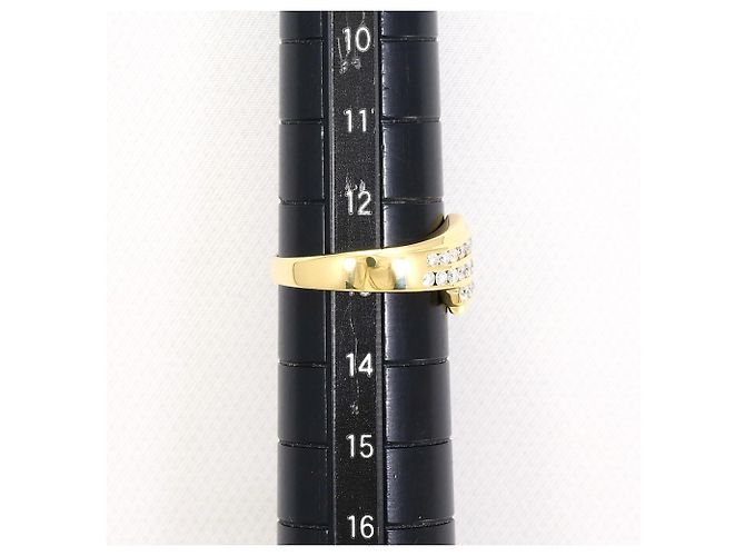 Autre Marque Anello fede in oro giallo 18K con diamante - vista 9