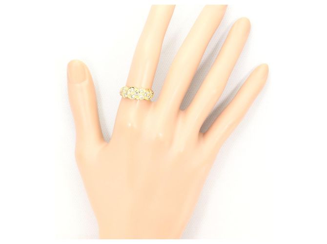 Autre Marque Anello a fascia in oro giallo 18K con diamante brown - vista 6