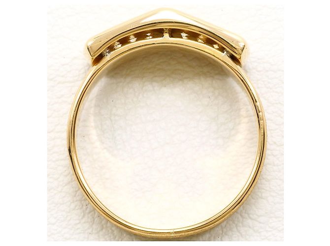 Autre Marque Bandring aus 18K Gelbgold mit Diamant - Ansicht 3