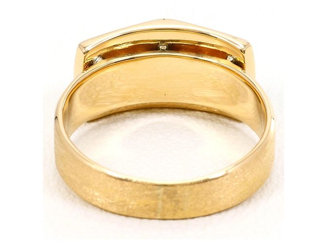 Autre Marque Bandring aus 18K Gelbgold mit Diamant - Ansicht 4