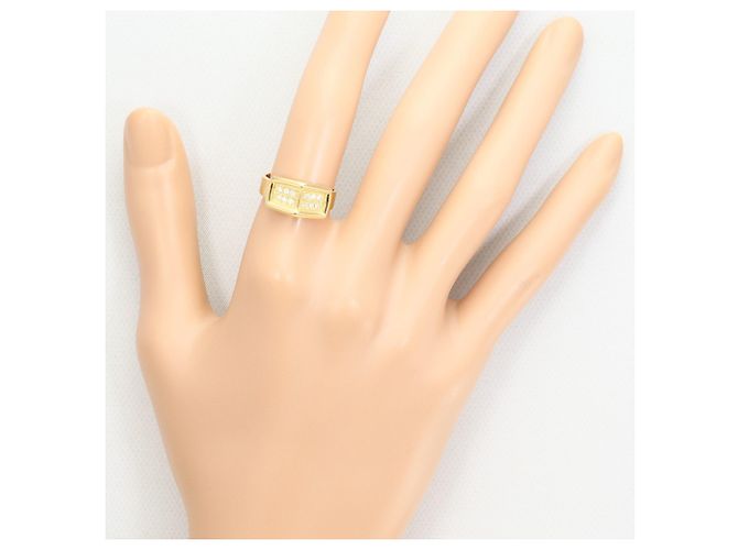 Autre Marque Bandring aus 18K Gelbgold mit Diamant - Ansicht 6
