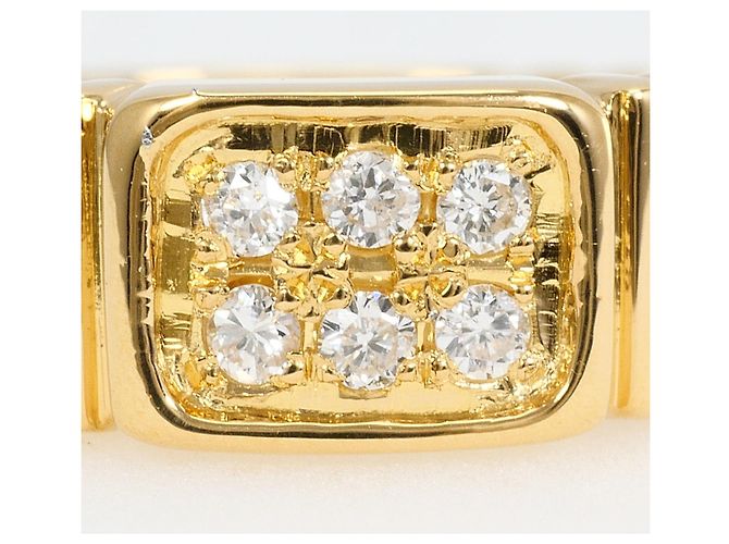 Autre Marque Ringband aus 18K Gelbgold mit Diamant - Ansicht 2