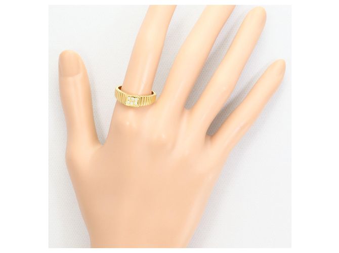 Autre Marque Ringband aus 18K Gelbgold mit Diamant - Ansicht 6