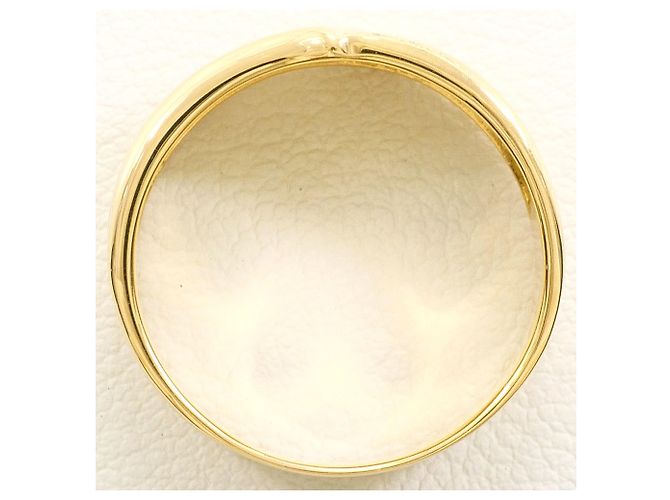 Autre Marque Ringband aus 18K Gelbgold mit Diamant - Ansicht 3