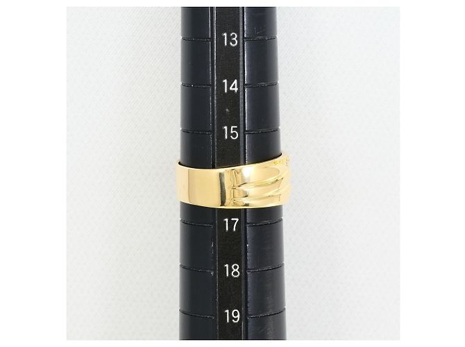 Autre Marque Ringband aus 18K Gelbgold mit Diamant - Ansicht 8
