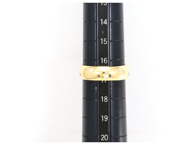 Autre Marque Anello a fascia in oro giallo 18K con zirconia cubica - vista 6