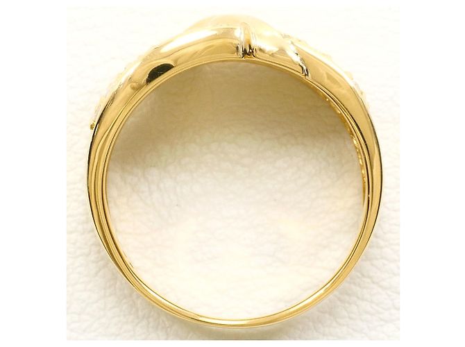 Autre Marque Anello fede in oro giallo 18K e diamanti - vista 3