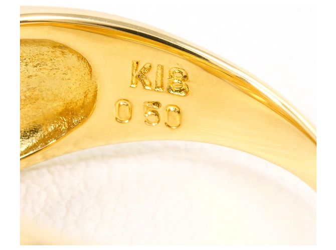 Autre Marque Anello fede in oro giallo 18K e diamanti - vista 5