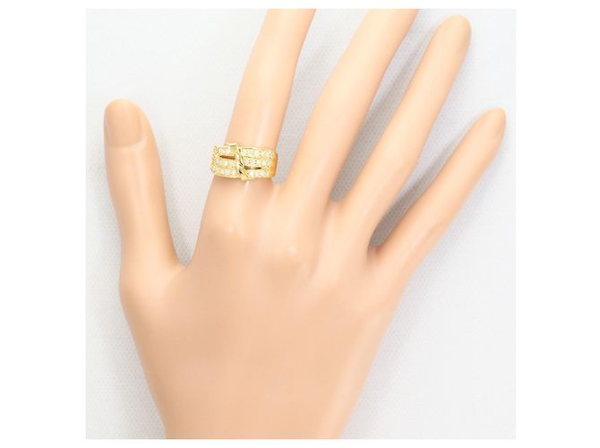 Autre Marque Anello fede in oro giallo 18K e diamanti - vista 6