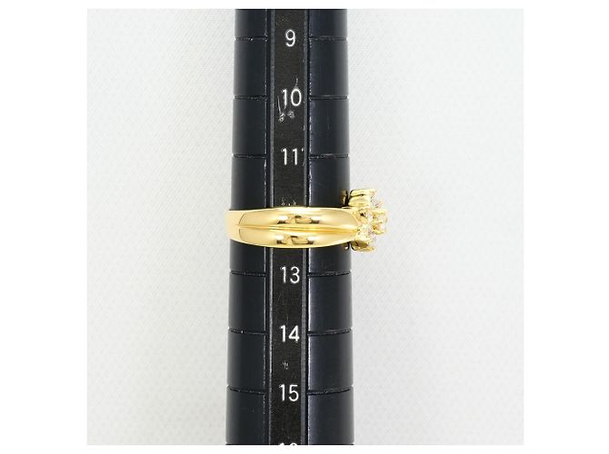 Autre Marque Ehering aus 18K Gelbgold mit Diamanten - Ansicht 8