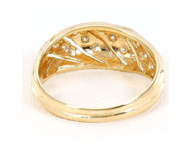 Autre Marque Ringband aus 18K Gelbgold mit Diamant - Ansicht 3