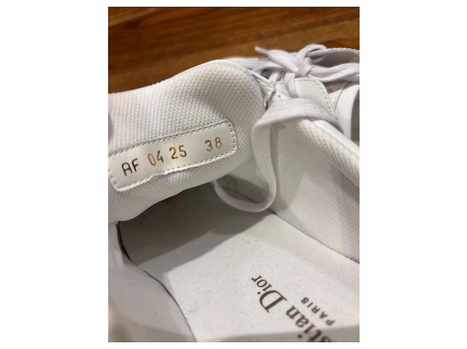 Christian Dior B23 Mules Sneakers in pelle bianca - vista 2