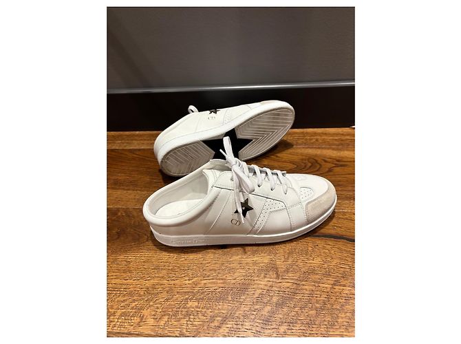 Christian Dior B23 Mules Sneakers in pelle bianca - vista 6