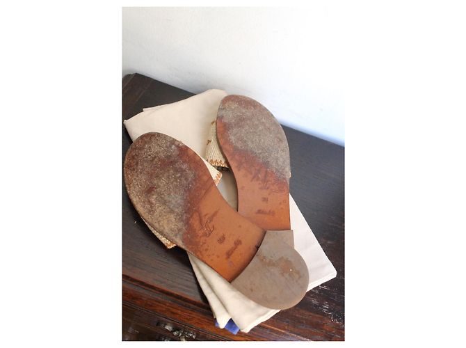 Louis Vuitton Lock It Sandalias Monogram Rafia - vista 8
