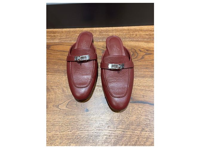 Hermès Mules Oz in pelle - vista 10