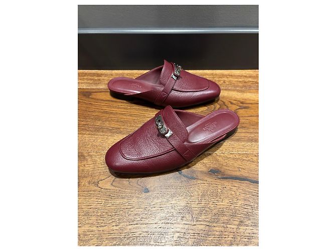 Hermès Mules Oz in pelle - vista 11