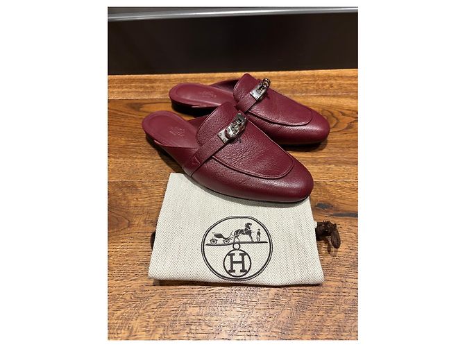 Hermès Mules Oz in pelle - vista 12