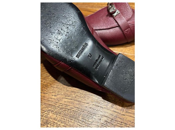 Hermès Mules Oz in pelle - vista 2