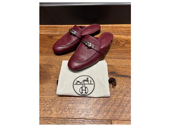 Hermès Mules Oz in pelle - vista 7