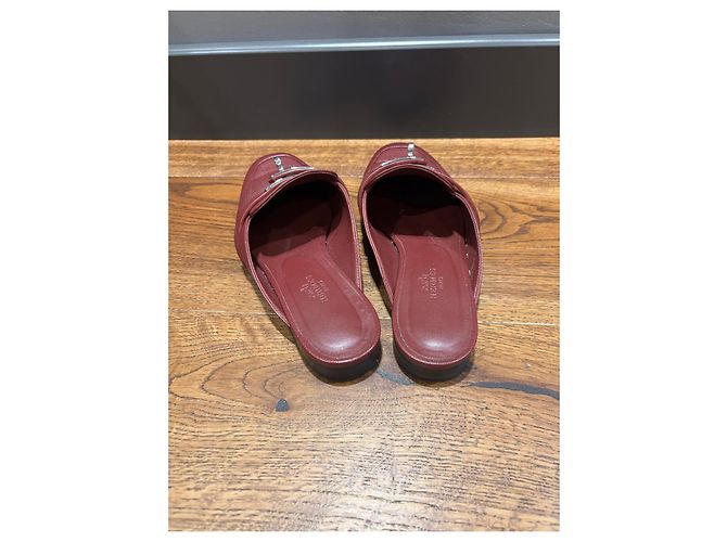 Hermès Mules Oz in pelle - vista 8