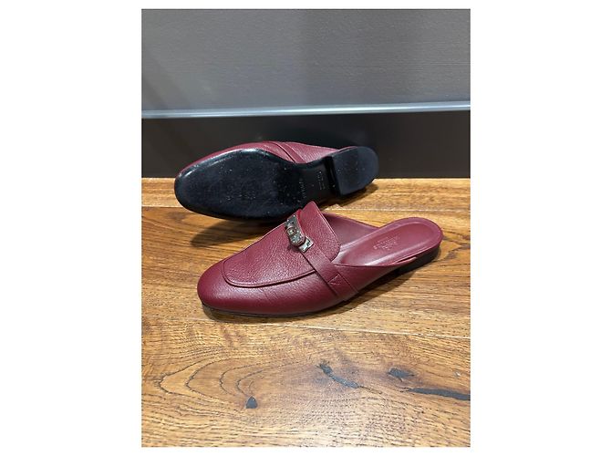 Hermès Mules Oz in pelle - vista 9