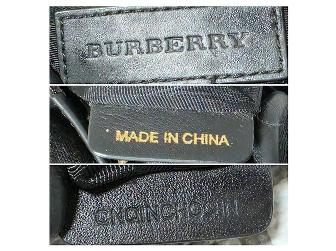 Burberry Piccola Borsa a Tracolla Chichester Pelle Goffrata Check - Nera - vista 2
