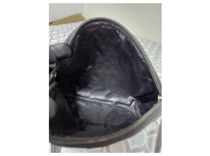 Borsa a tracolla Fendi Zucca in tela e pelle - Marrone - vista 10