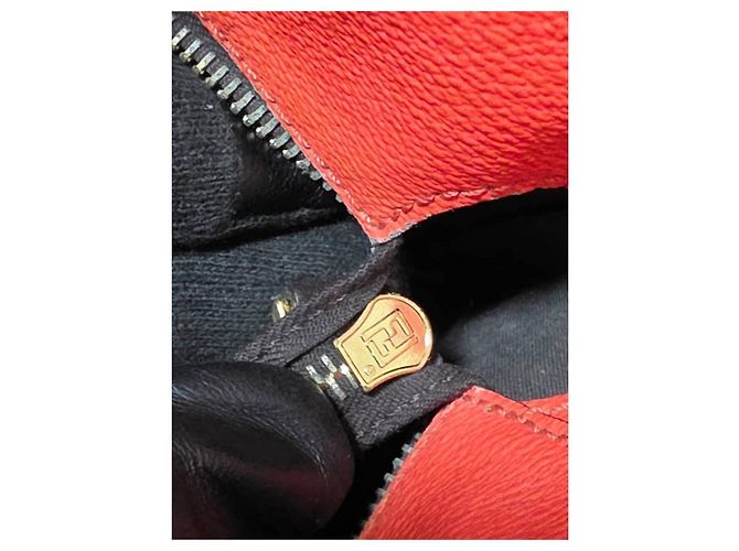 Borsa Shopper Fendi Zucca FF Arancione e Marrone - vista 8