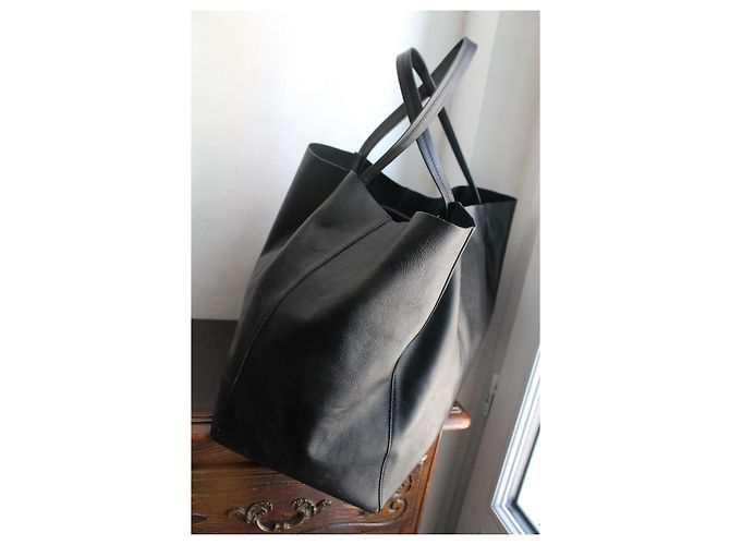 Céline Celine Cabas Shopper Schwarz Leder - Ansicht 3