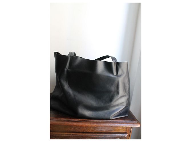 Céline Celine Cabas Shopper Schwarz Leder - Ansicht 4