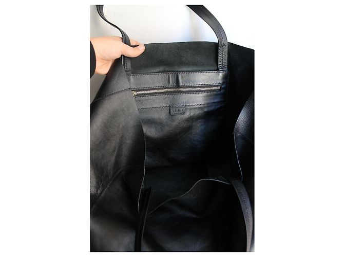 Céline Celine Cabas Shopper Schwarz Leder - Ansicht 7
