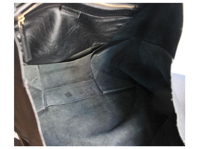 Céline Celine Cabas Shopper Schwarz Leder - Ansicht 9