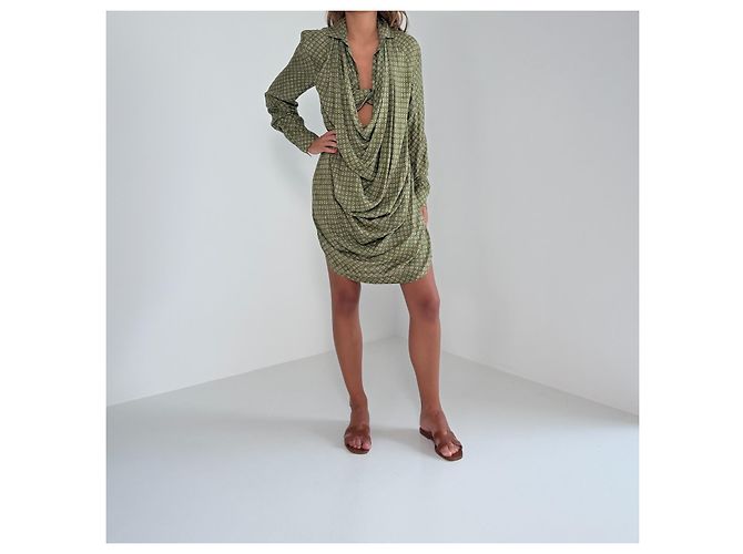 Jacquemus Le Souk Bedrucktes Drapiertes Kleid - Ansicht 2