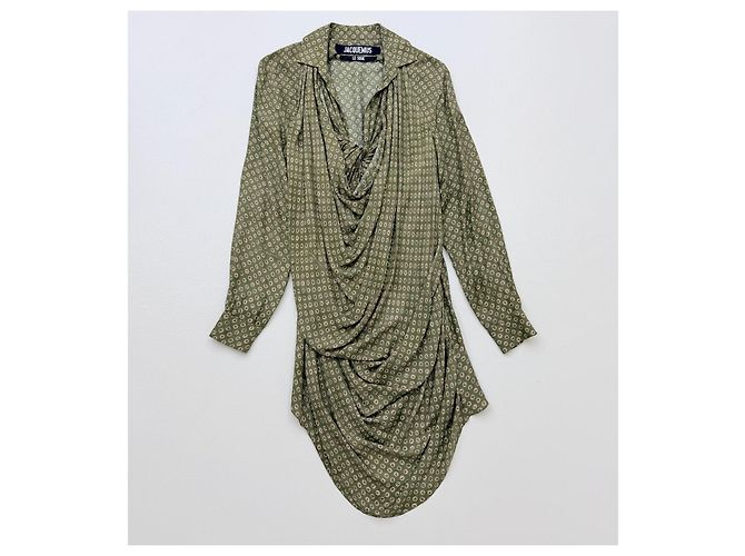 Jacquemus Le Souk Bedrucktes Drapiertes Kleid - Ansicht 5