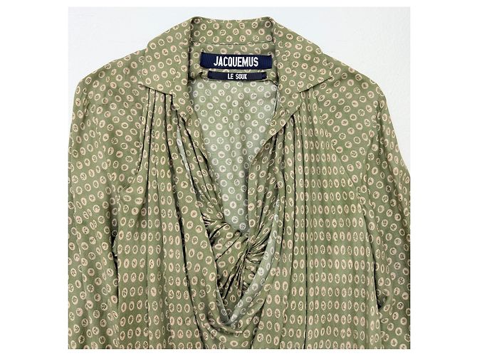 Jacquemus Le Souk Bedrucktes Drapiertes Kleid - Ansicht 7