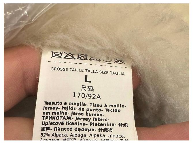 Cappotto Teddy Max Mara bianco taglio dritto L usato - vista 6