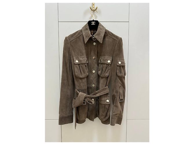 Giacca Safari in pelle di capra Dolce & Gabbana - IT 40 usata - vista 4