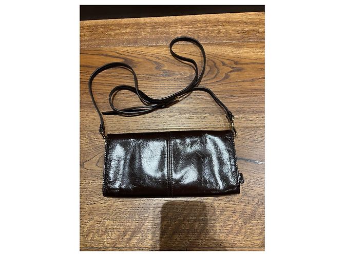 Prada Cartera con cadena en piel Vitello Daino - Marrón oscuro - vista 8