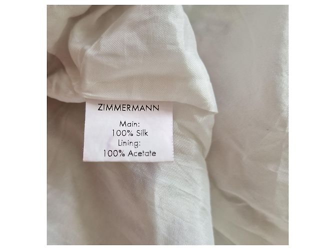 Vestido palabra de honor de seda floral Zimmermann - vista 8
